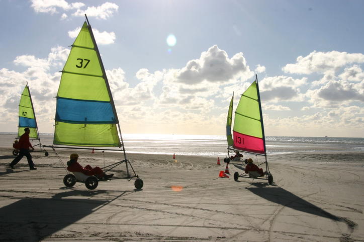 Vindsufing på stranden